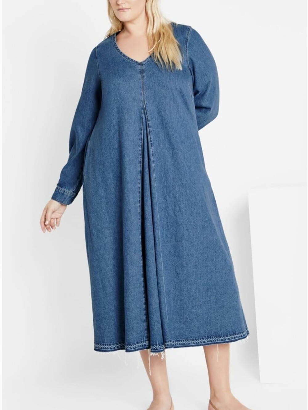 City Chic Women's Plus Size Denim Ivy Dress